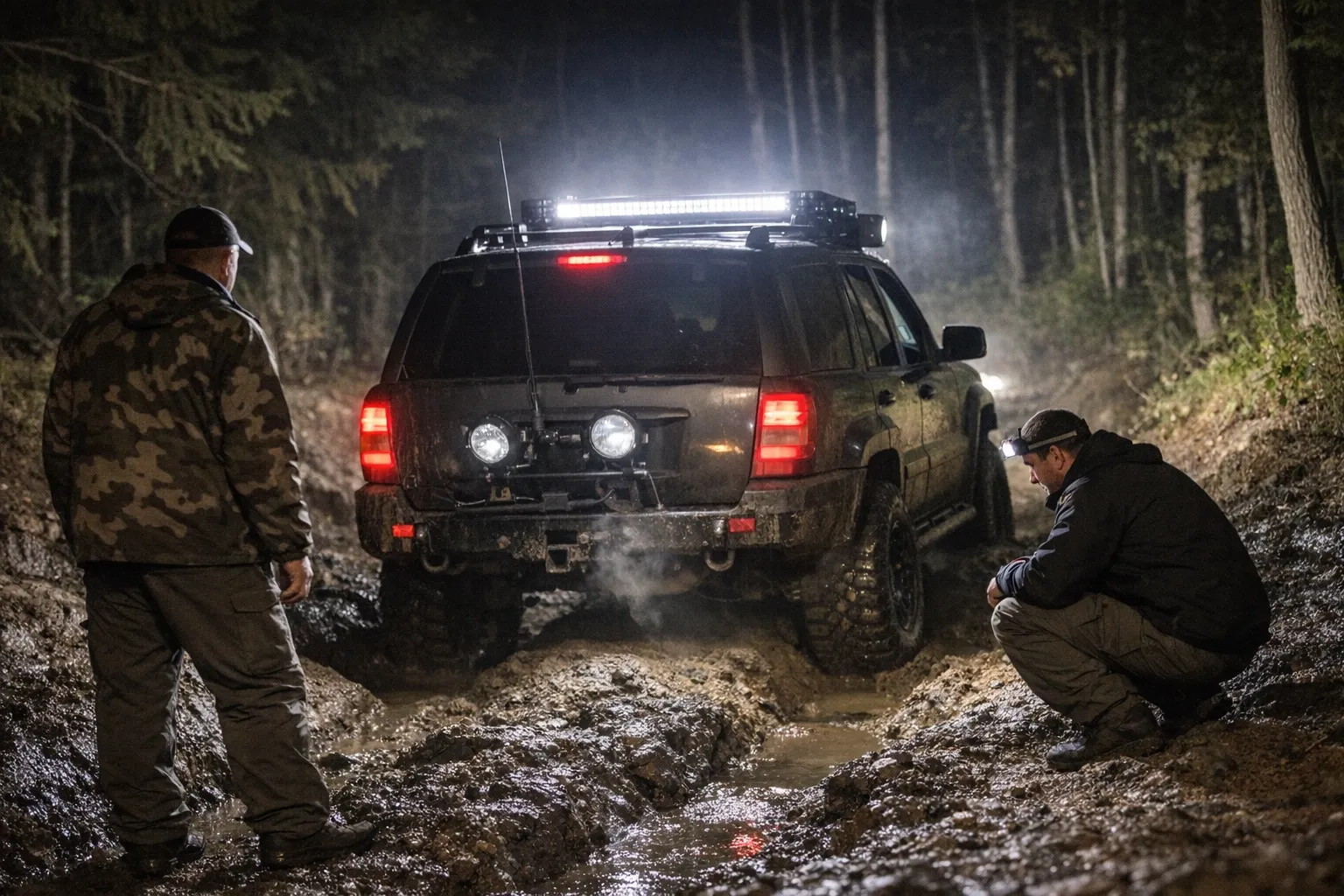 Nocna jazda w terenie - jak przygotować siebie i auto do bezpiecznego offroadu po zmroku