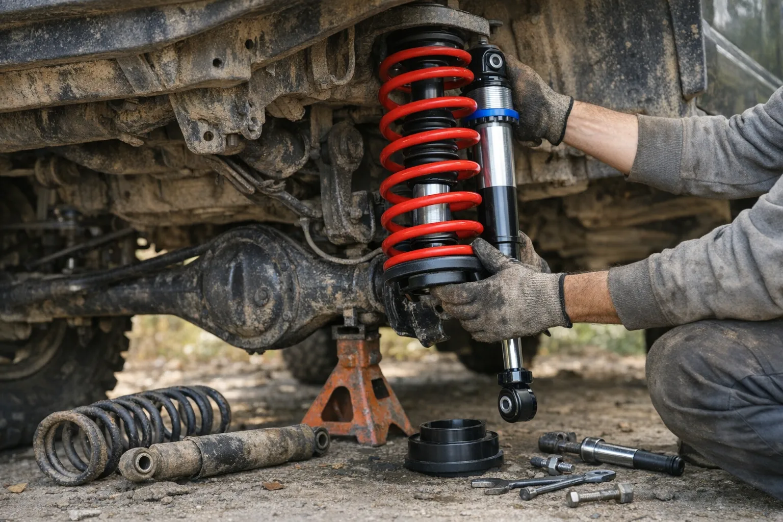 Zawieszenie terenówki pod lupą jak dobrać sprężyny amortyzatory i lift bez psucia trakcji
